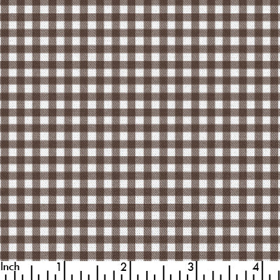 B 3.0 Brown gingham 65% cotton & 35% polyester ( in stock 49m)