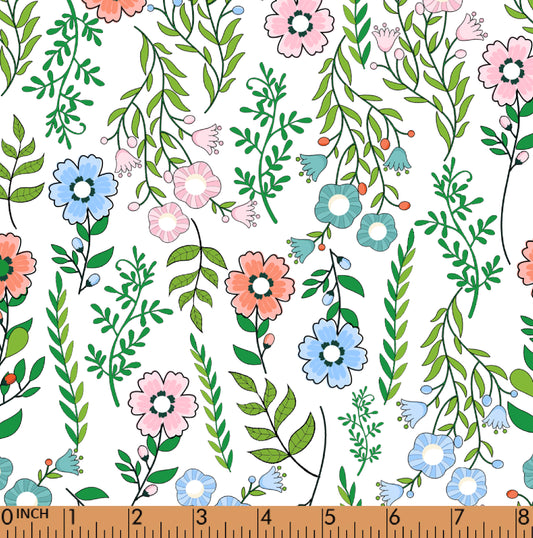 PP12 - multi - colored wild floral fabric printing 4.0