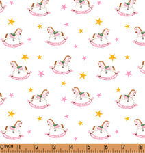 K246- Pink rocking horse knit printed 4.0