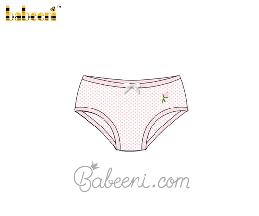 Rose embroidery baby underwear - UG 03