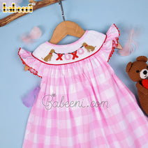 XOXO hand smocked bishop dress  – DR 3457