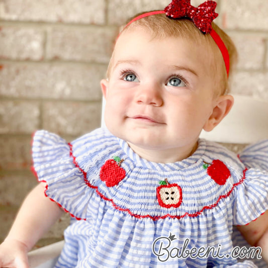 Apple smocked dress