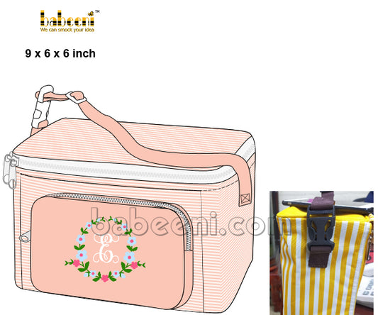 Flower embroidery lunch box – LB 28