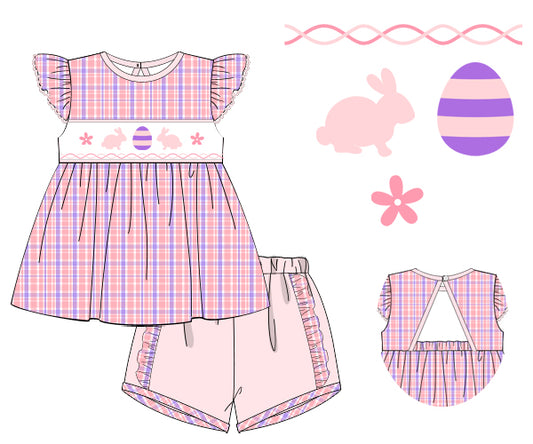 M70 - Pink & Lavender Plaid fabric