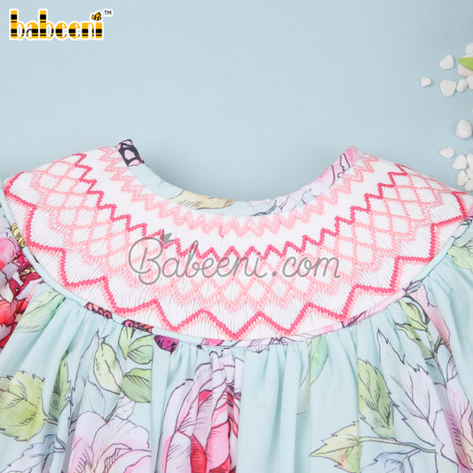 Flowery Rose Butterfly Geometric Dress   - DR 2862A