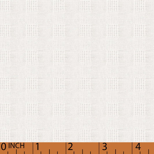 O26- White check linen fabric