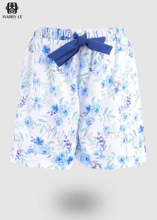 BLUE FLORAL SHORT - MD437