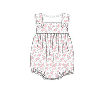 SL07- tiny Pink floral satin printing 4.0