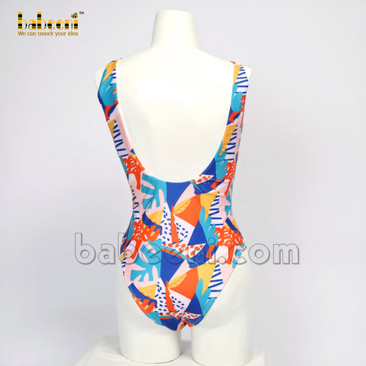 Lovely sea colors girl swimwear for mommy - FWM 19