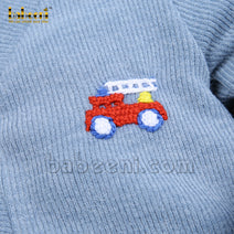 Fire truck crochet cardigan - ST 078