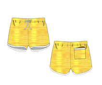 S18 - Yellow rash guard fabric