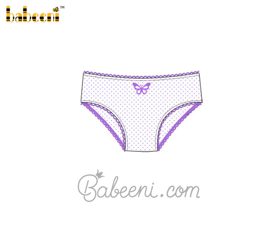 Butterfly embroidery girl underwear - UG 07