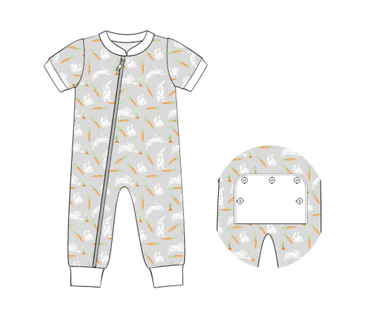 K267- Running rabbit in grey Knit printing 4.0