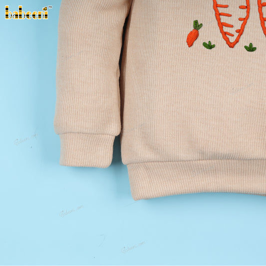 Boy Sweater Carrot Hand Embroidered - BC1216