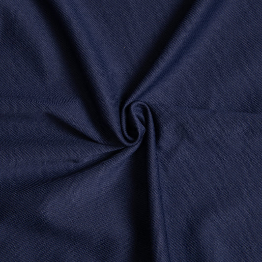 TY08- Navy plain two yarn knit fabric