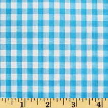 B37.0 - Turquoise check fabric