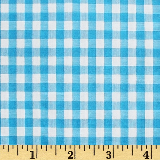 B37.0 - Turquoise check fabric