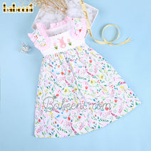 Easter floral little girl dress - DR 3365