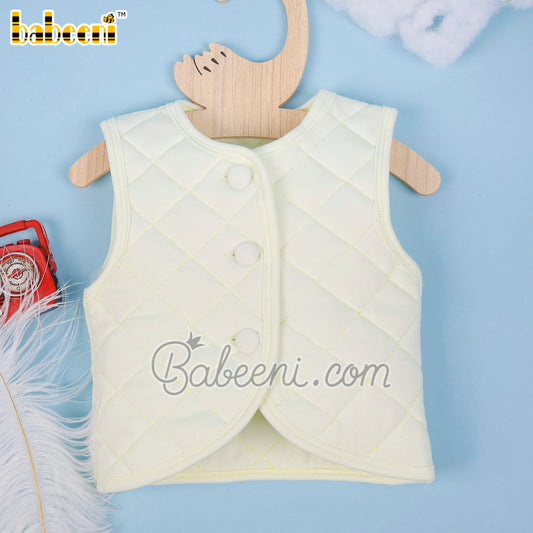 Yellow quilted coat for little babies – QC 87