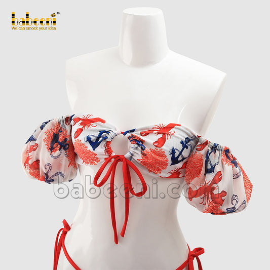 Cool Ocean creature printed women swimwear - MS 12