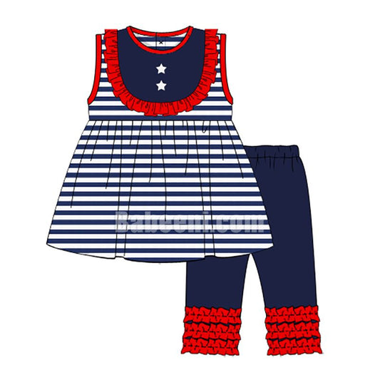 Knit girl outfit for Independence Day - DR 2752