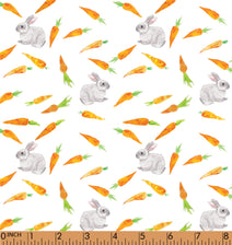 K266- Rabbit with carrot ocean knit printing 4.0