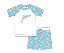 S23 - Shark rash guard fabric (SPF 50+++)