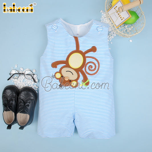 Funny monkey applique shortall  – BC 1053