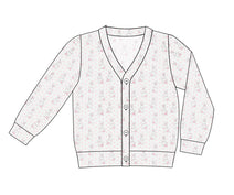 CD29- bunny thin cardigan printing 4.0