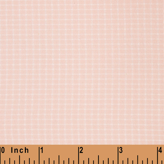 P16- Pink with white windowpane fabric