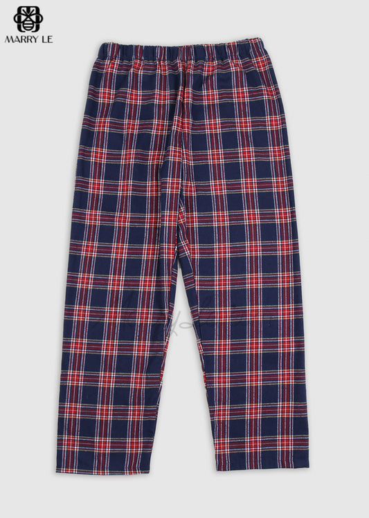 RED PLAID LONG PANT FOR MEN - MD150