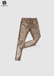 GOLD METALLIC WOMEN LEGGINGS - MD172