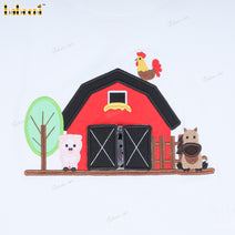 Boy Applique Farm Theme Outfit (the door can be opened) - BC1180