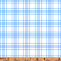 PP176 - Blue plaid printing in 4.0 fabric