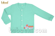 Truck of Pumpkin applique cardigan - ST 039