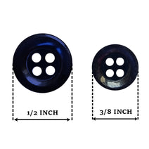 dark navy Plastics button for shirt -BU10