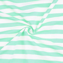 K80 - Mint mini stripe knit fabric