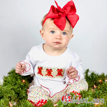 Christmas hand smocked clothing