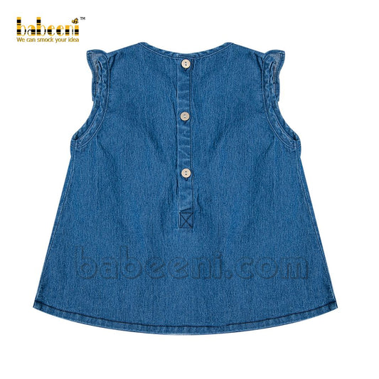 Girl ruffle denim dress - DC 06