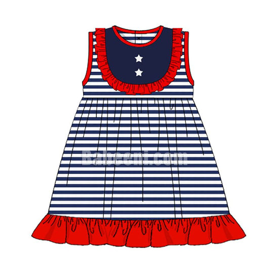 Independence Day knit girl dress - DR 2753