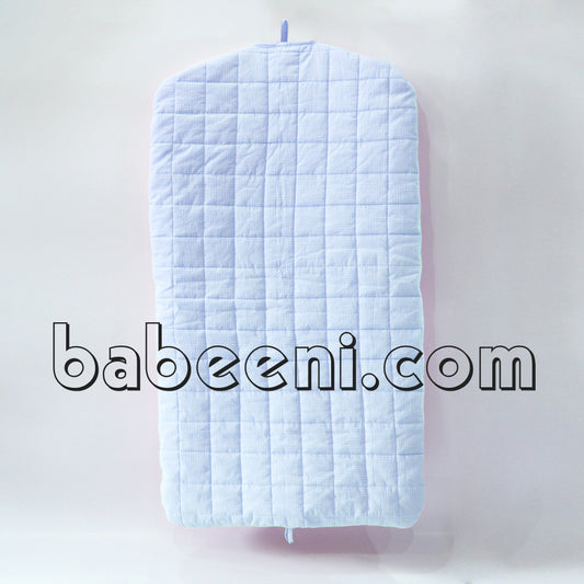 Custom name hand smocked quilted garment bag - QA 06