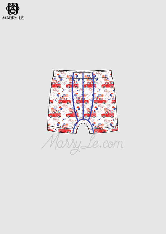 FIREWORK TRUCK PRINTED MAN UNDERWEAR - MD263