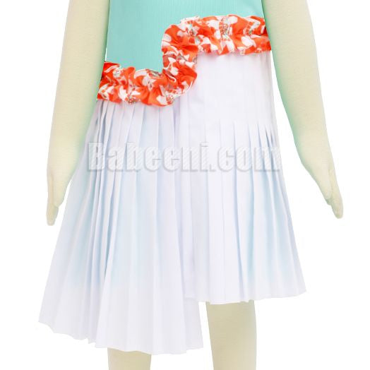 Lovely ruffle girl embroidery dress - DR 2859