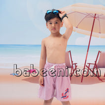 Lovely anchor applique swim trunk for boy - SW 294