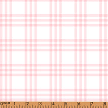 PP177 - baby pink plaid printing in 4.0 fabric