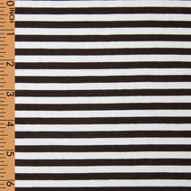 K250- Dark brown mini stripe knit fabric