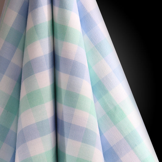 M59 - Mint and Blue fabric