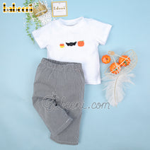 Halloween French knot boy set clothing – BC 1045