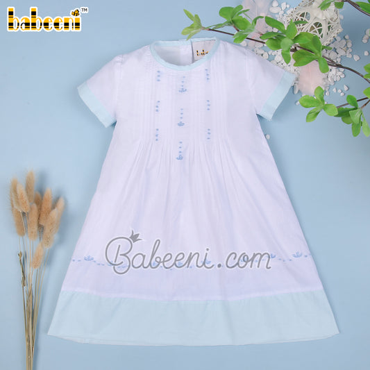 Pintuck newborn dress – DR  3438