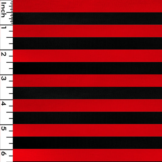 K19.0 - Black red stripe knit